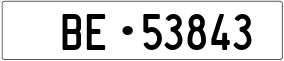 Truck License Plate